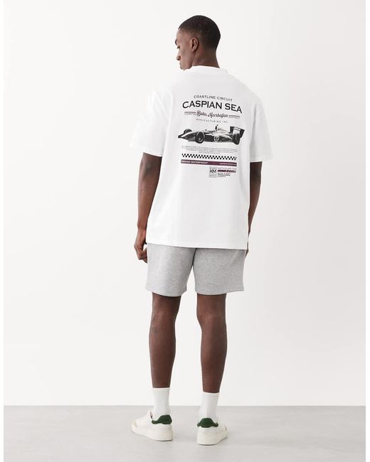 Threadbare White Back Print T-Shirt for men