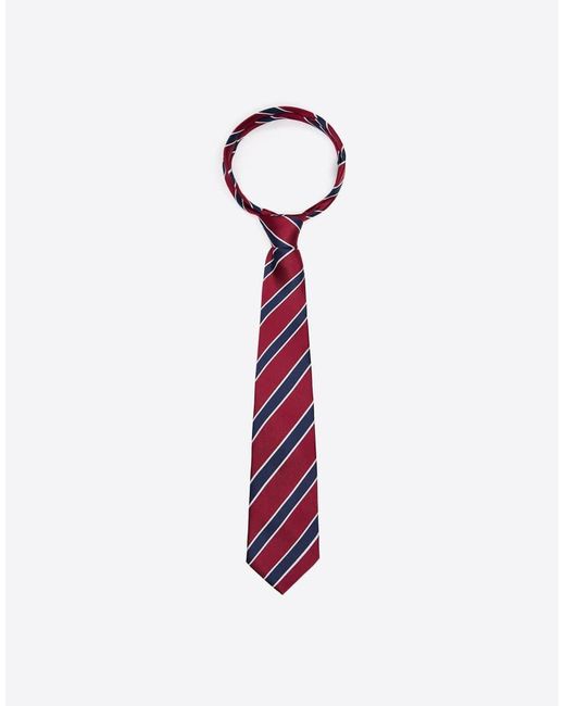 Bershka Gray Striped Tie for men