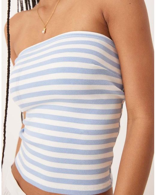 Gina Tricot White Bandeau Tube Top