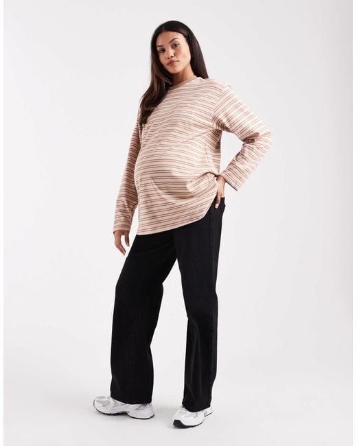 ONLY Natural High Waist Wide Leg Jeans
