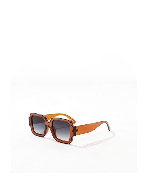River Island Black Square Sunglasses for men