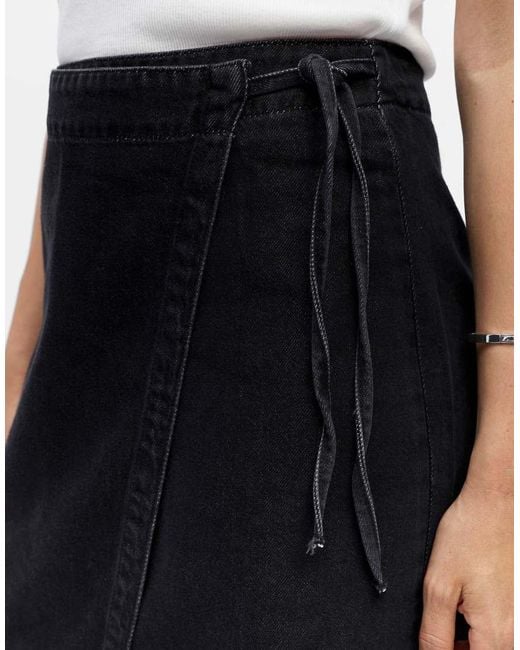 Object Black Wrap Skirt