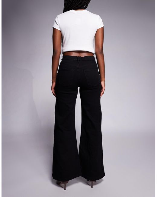 River Island Blue Relaxed Palazzo Jean