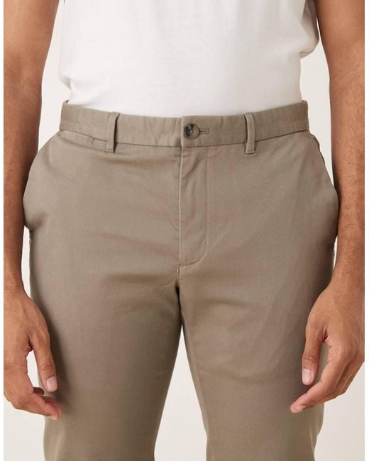 Mango Slim-Fit Broek Van Katoen in het Natural voor heren