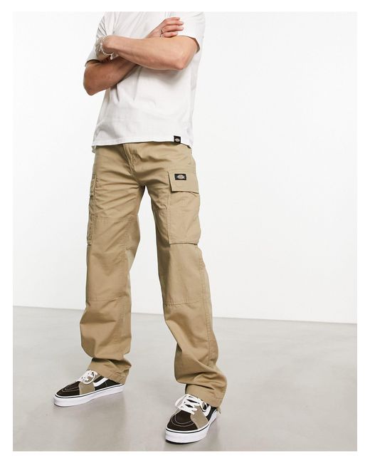 Dickies Eagle Bend Cargo Trousers in White for Men | Lyst Australia