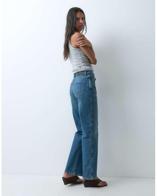 ASOS Blue Comfort Stretch Straight Leg Jean