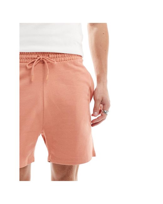 ASOS Pink Slim Fit Shorts for men