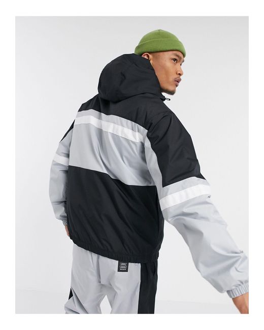 Nike Air Half-zip Overhead Woven Jacket in Gray for Men | Lyst