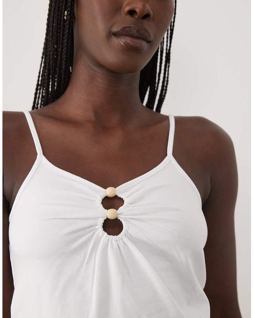 Mango Red Teen Ring Detail Cami Top