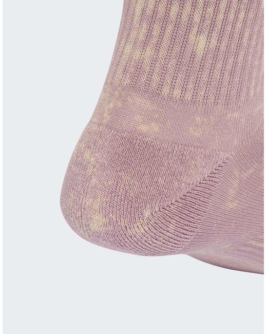 Adidas Originals Purple Stonewash Crew Socks 3 Pairs