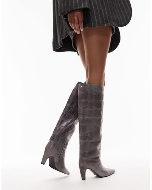 Bronx Black – low-jadey – kniehohe stiefel aus leder