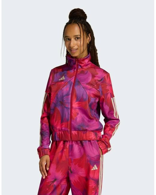 Adidas Originals Red Adidas X Farm Rio House Of Tiro Track Top