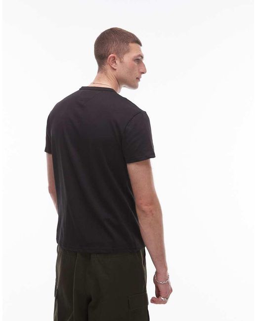 Tommy Hilfiger Black Regular Badge Logo T-shirt