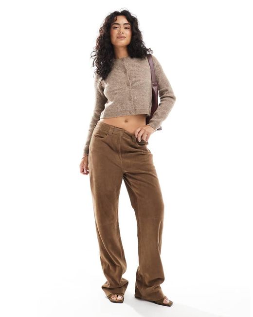 Brave Soul Brown Fisherman Knit Cardigan