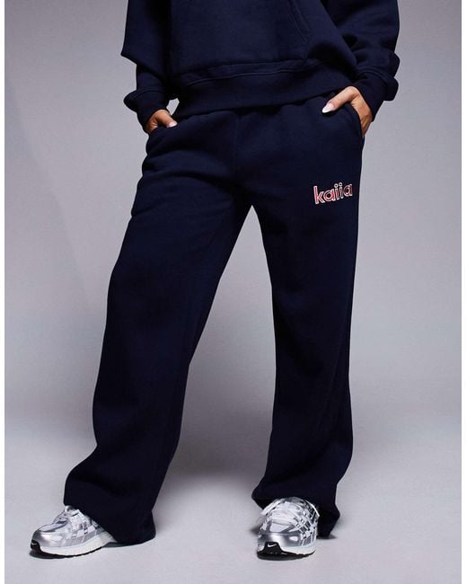 Kaiia Blue – jogginghose mit hohem baumwollanteil