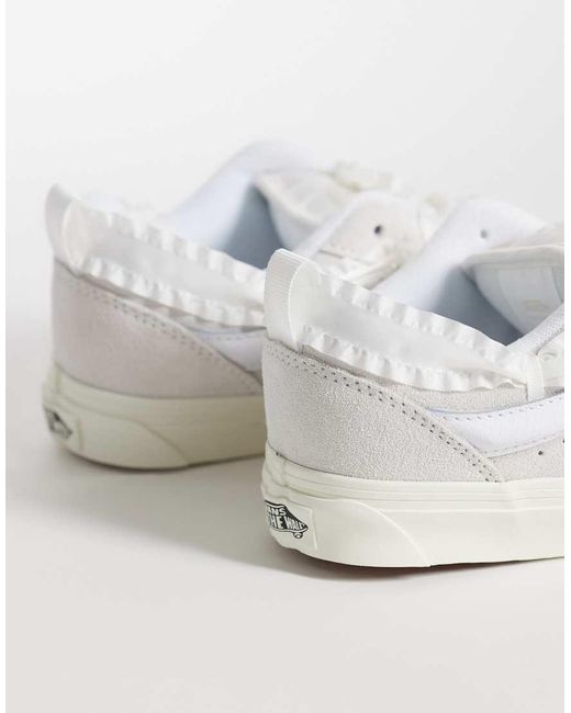 Vans White Knu Skool Trainers