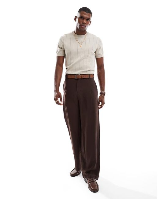 Camiseta De Manga Corta De Punto De New Look de hombre de color White