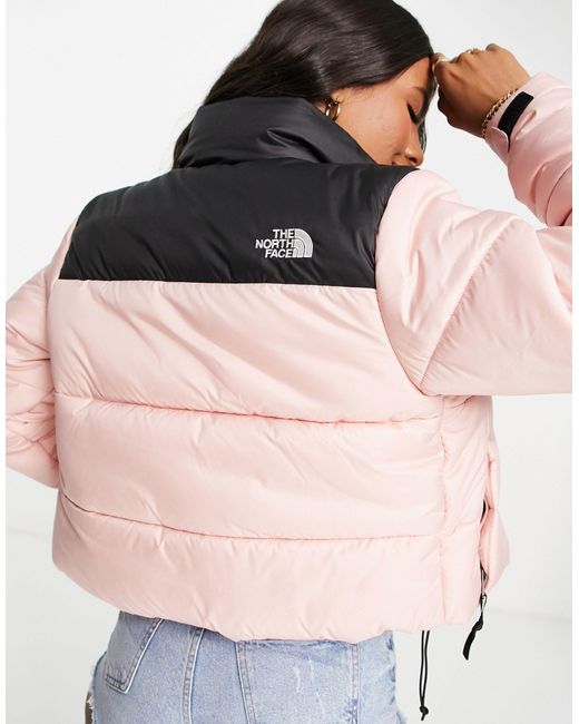 The North Face Synthetic Saikuru Cropped Jacket in Pink - Lyst