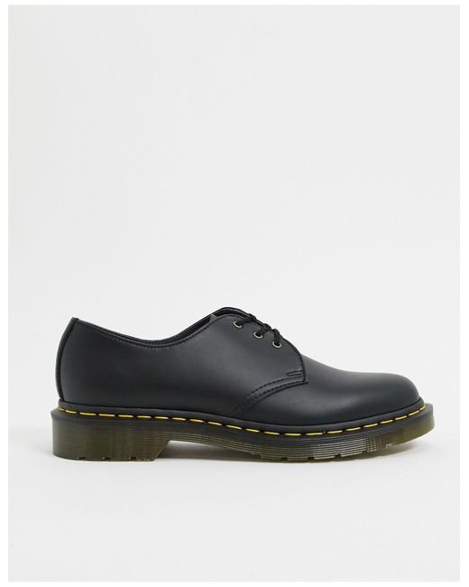 Dr. Martens Leer Vegan 1461 - Schoenen Met 3 Veteroogjes in het Zwart voor  heren - Lyst