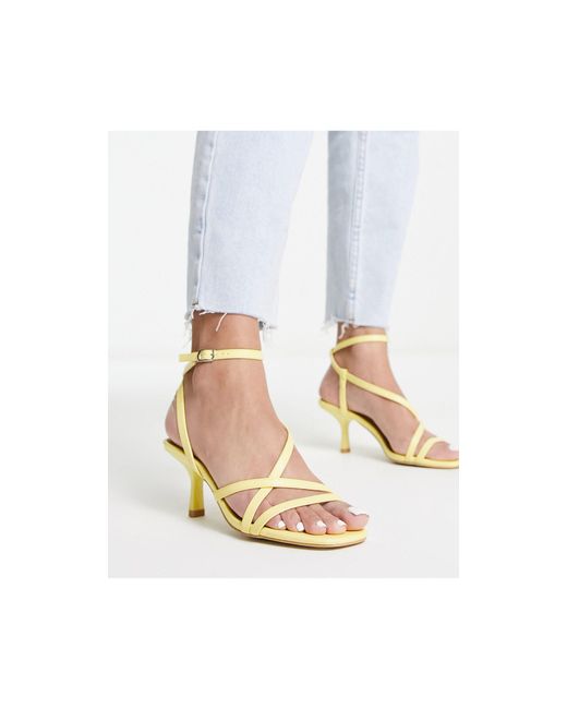 New Look White Strappy Stiletto Heeled Sandals