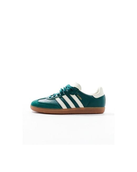 Samba og - baskets - vert forêt et beige Adidas Originals en coloris Green