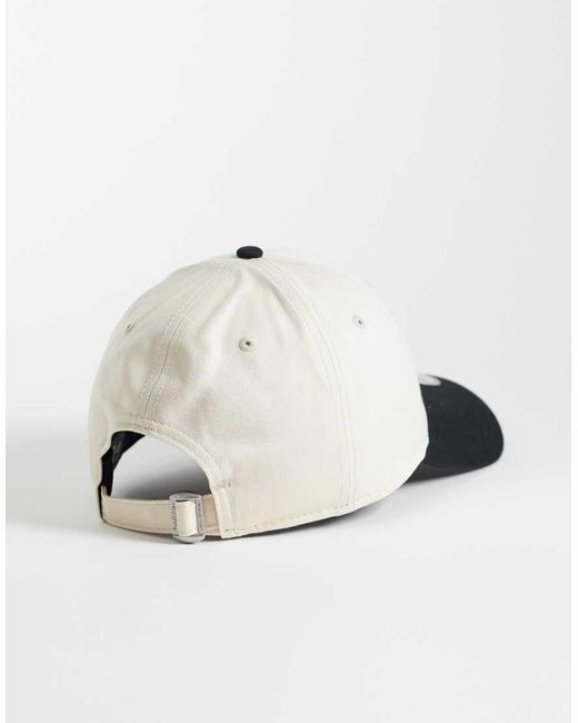 KTZ White Las Vegas Raiders 9forty Logo Cap With Contrast Peak for men