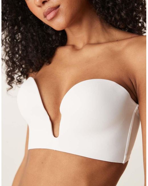 Boux Avenue White Strapless U-Wire Microfibre Multiway Bra