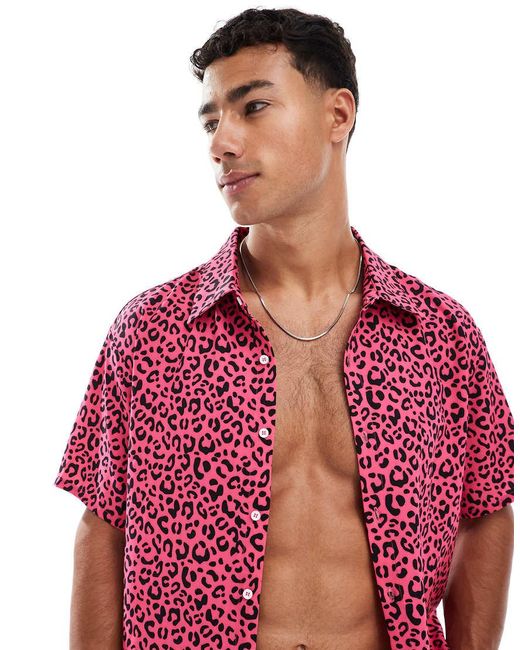 Leopard di OOSC in Red da Uomo