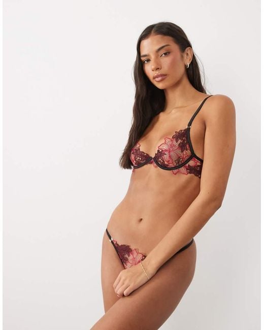 Bluebella Calantha Floral Embroidery Wired Bra