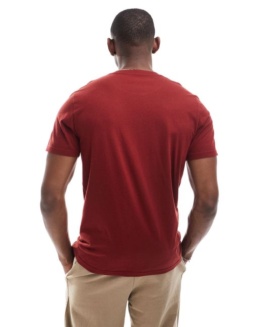 T-shirt à logo - bordeaux Hollister pour homme en coloris Red