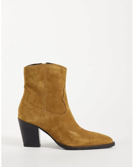 Mango Brown Ankle-boots