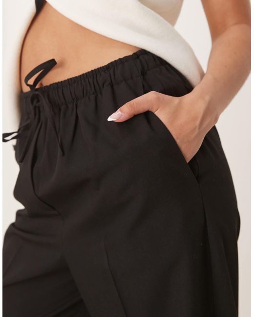 ASOS Natural Tailored Pull-on Pants