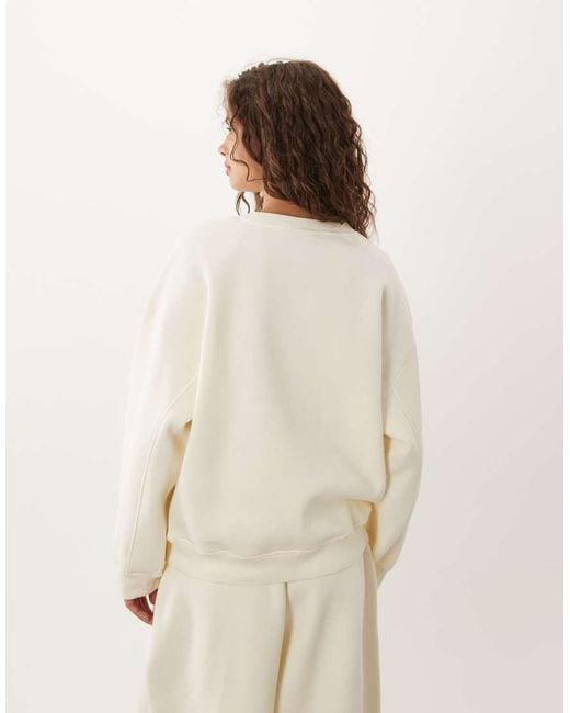 ASOS Natural Crew Neck Sweatshirt Co-ord
