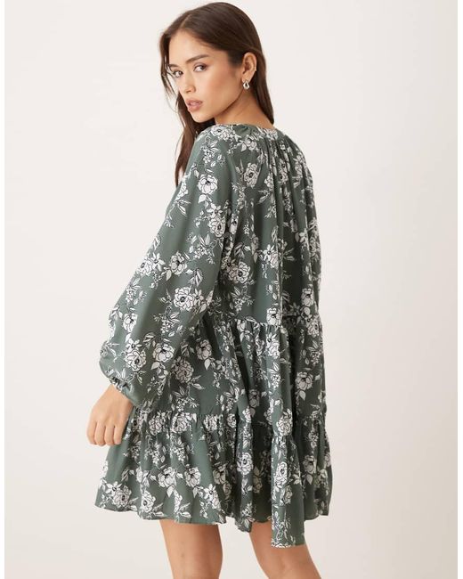 Glamorous Green Swing Mini Dress