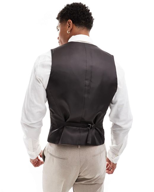 Gilet ASOS pour homme en coloris Blanc Lyst