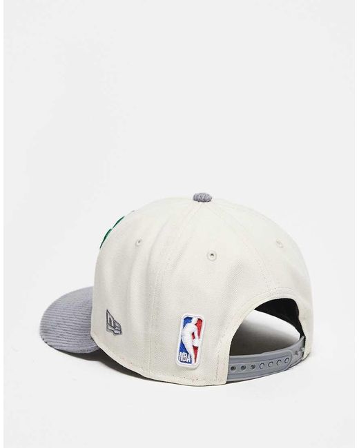 Gorra Con Diseño De Los Boston Celtics Y Visera En Contraste De Pana 9Fifty De KTZ de color Green