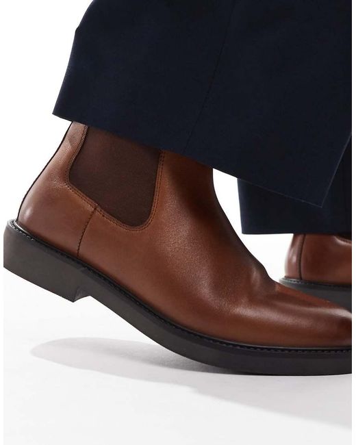 ASOS Blue Chelsea Boots for men
