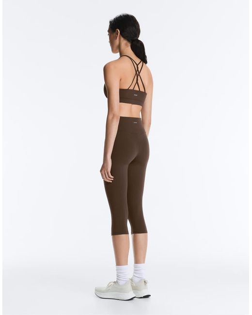 Oysho White Comfortlux High-Rise 40Cm Caprileggings