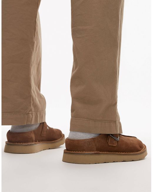 Solsbury - mules en daim - foncé Clarks pour homme en coloris Brown
