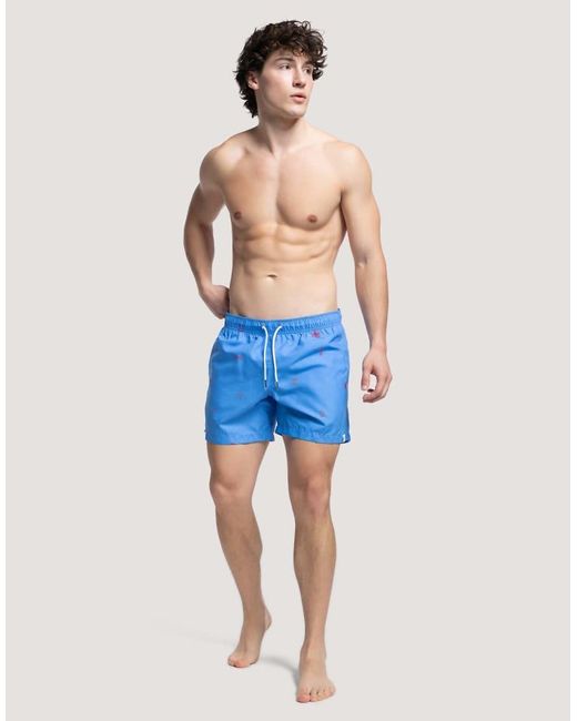 Apreslife Blue Icons Swim Shorts for men