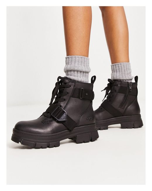 ugg-ashton-lace-up-boots-in-black-lyst