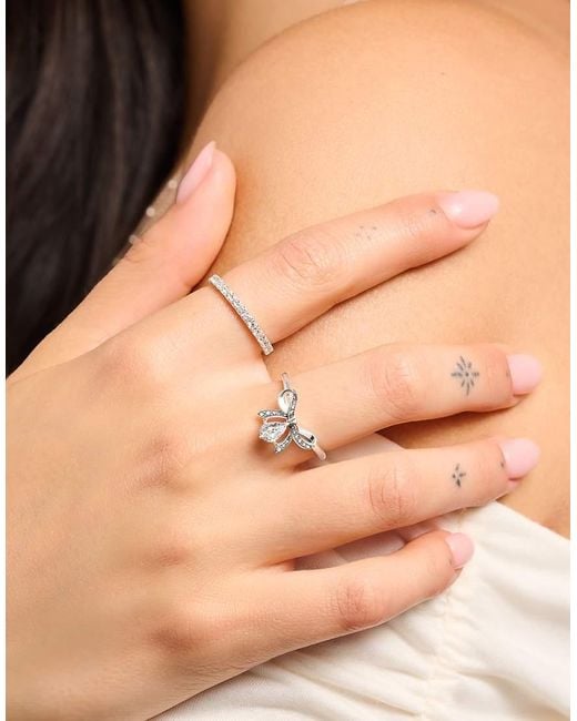Thomas Sabo Metallic Ring With Bow