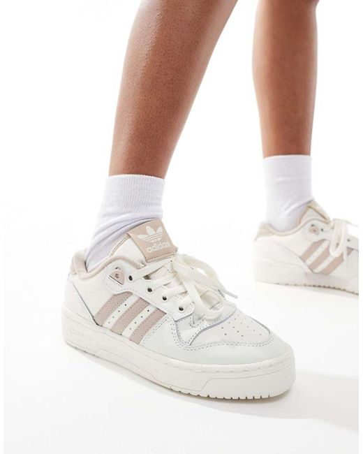 Adidas Originals White Rivalry Low Sneakers