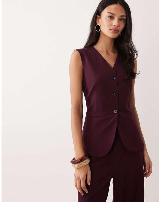 Mango Red Tailo Sleeveless Jumpsuit
