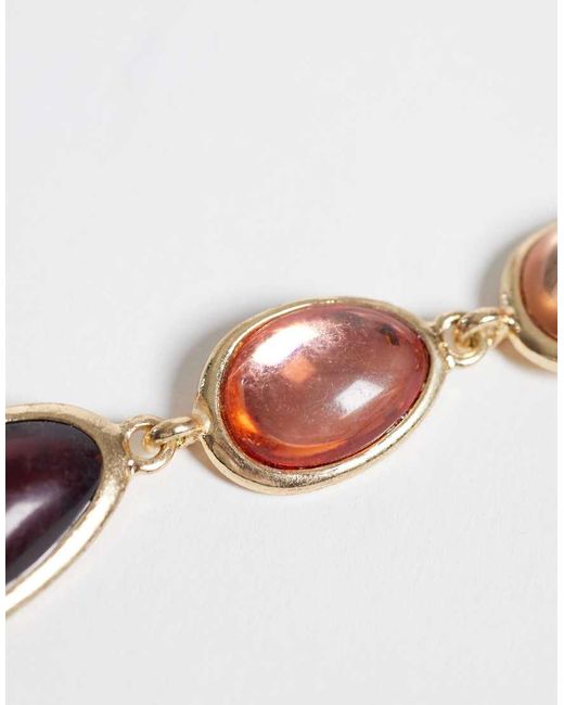 Collar De Piedras Variadas Accessorize de color Brown