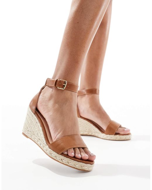 SEQWL Natural – amber – keilabsatz-espadrilles