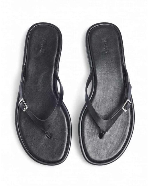 NA-KD White Buckle Detail Sandals