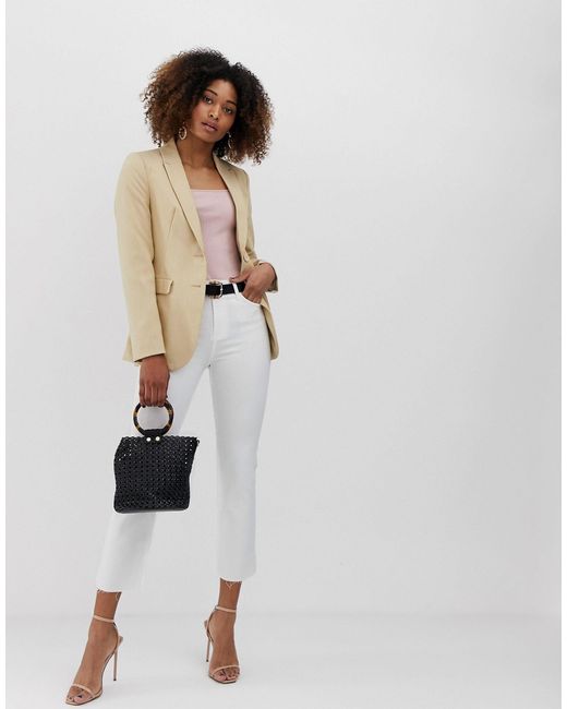 Vaqueros blancos Stradivarius de color Blanco Lyst