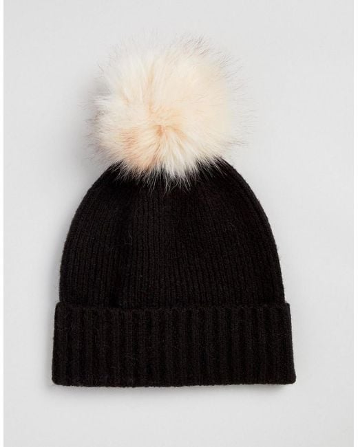 ACNE style GREYMARL Light Grey Hat Beanie Wooly Hat Bobble SMALL