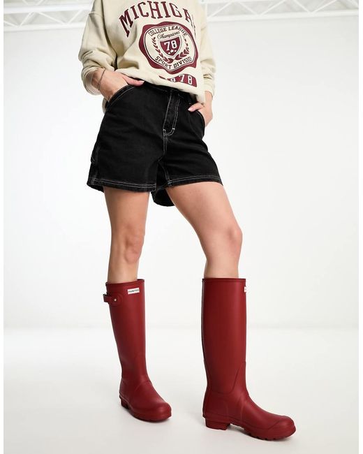 Hunter Red Original Tall Wellington Boots